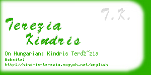 terezia kindris business card